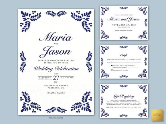 Download Mexican Theme Wedding Set 12 Templates - Mexican Collection