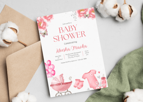 Download Editable Baby Shower Invitation Template - Template Collection